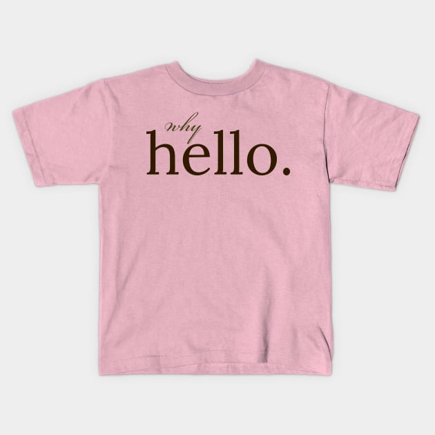 Why hello V2 Kids T-Shirt by EMP